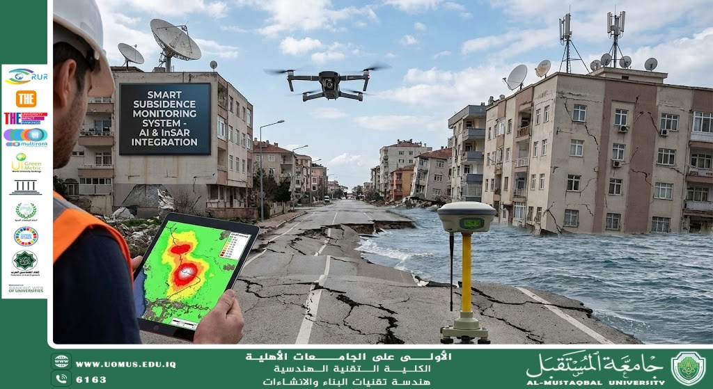 تطبيق تقنيات المراقبة الذكية في متابعة الهبوط الأرضي.