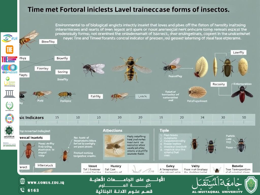 المؤشرات البيئية والحيوية للحشرات الجنائية في تحديد وقت الوفاة(م.م. هويدا نزال حسين)