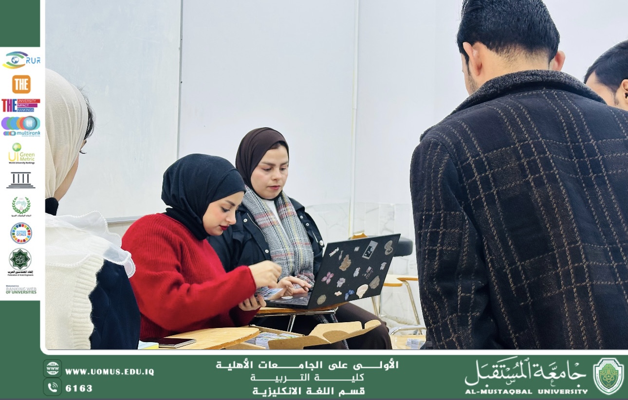 إداريّو قسم اللغة الإنكليزية يباشرون بتنظيم وتهيئة طلبة المرحلة الأولى