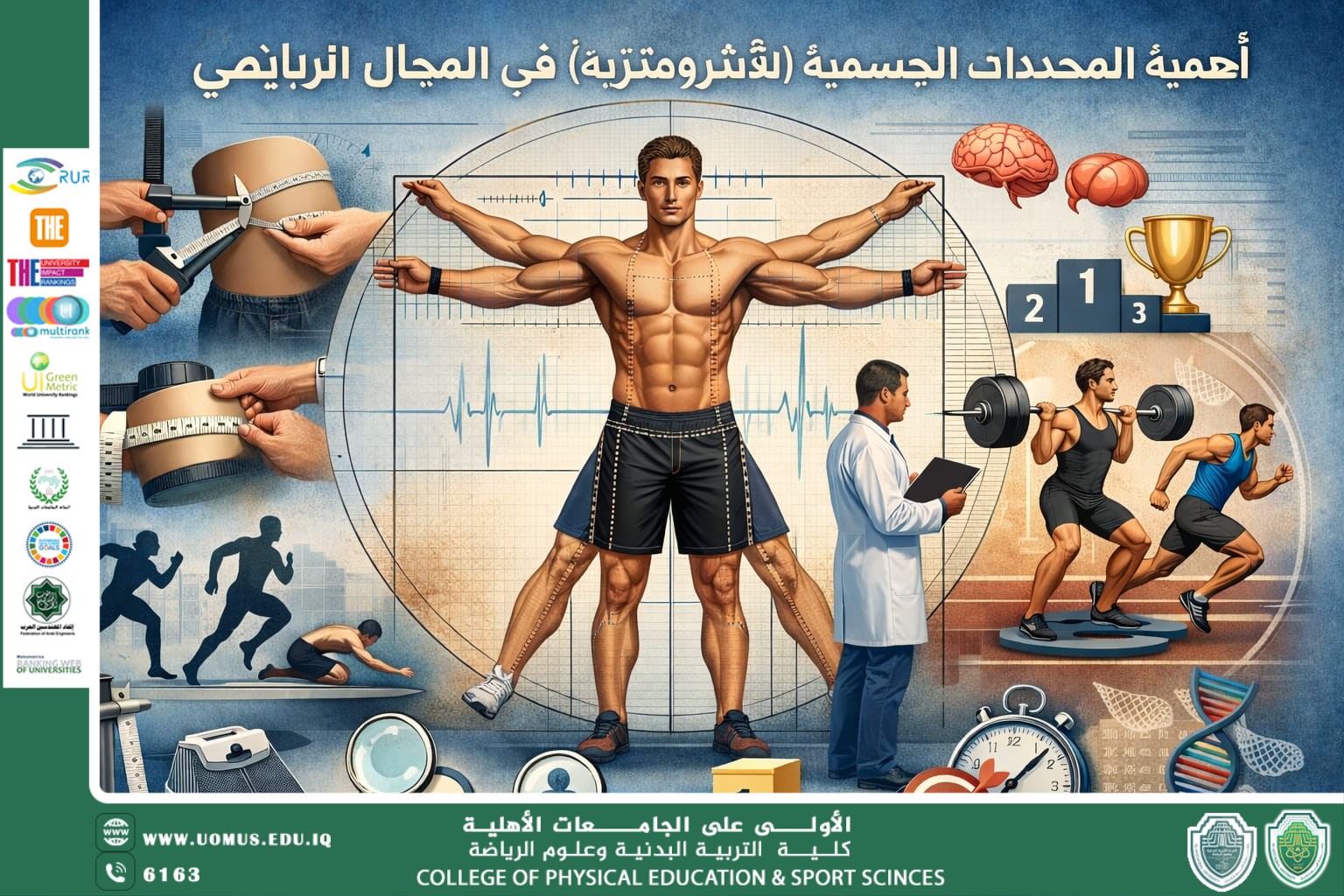 مقالة بعنوان أهمية المحددات الجسمية (الانثروبومترية) في المجال الرياضي للتدريسي م.م محمد امجد