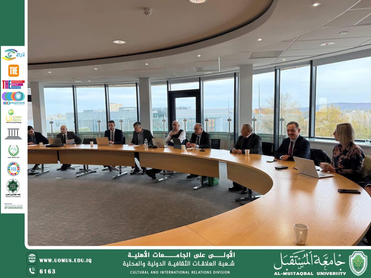 انجازات علمية عالمية تحققها جامعة المستقبل ..لدى زيارة السيد رئيس جامعة المستقبل الى بريطانيا