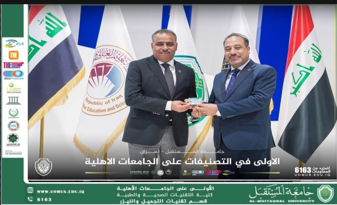 The Academics Syndicate in Babylon Honors Leaders from Al-Mustaqbal University for Their Academic and Administrative Achievements
