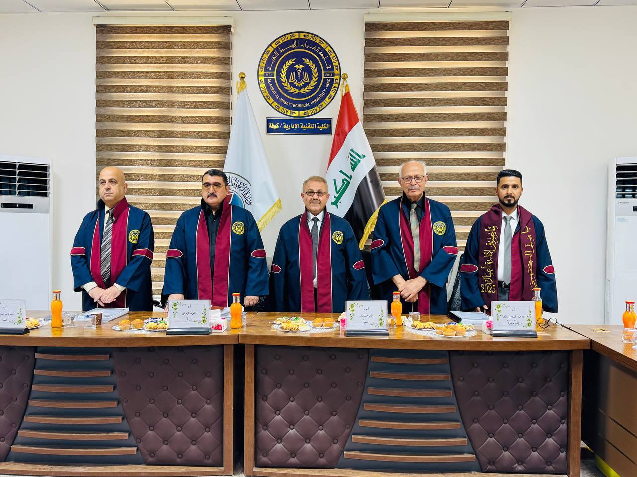 الأستاذ الدكتور مؤيد عبد الحسين الفضل يشرف على رسالة ماجستير حول تحليل استغلال الطاقة الإنتاجية الفائضة في ظل سلاسل التوريد الرشيقة