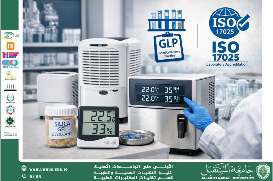 A scientific article by Ms. Elaf Adnan Taha entitled: “The Mechanisms Adopted and the Materials Required to Reduce the Impact of Humidity and Climatic Factors on Experimental Materials and Chemical Substances in Laboratories.”