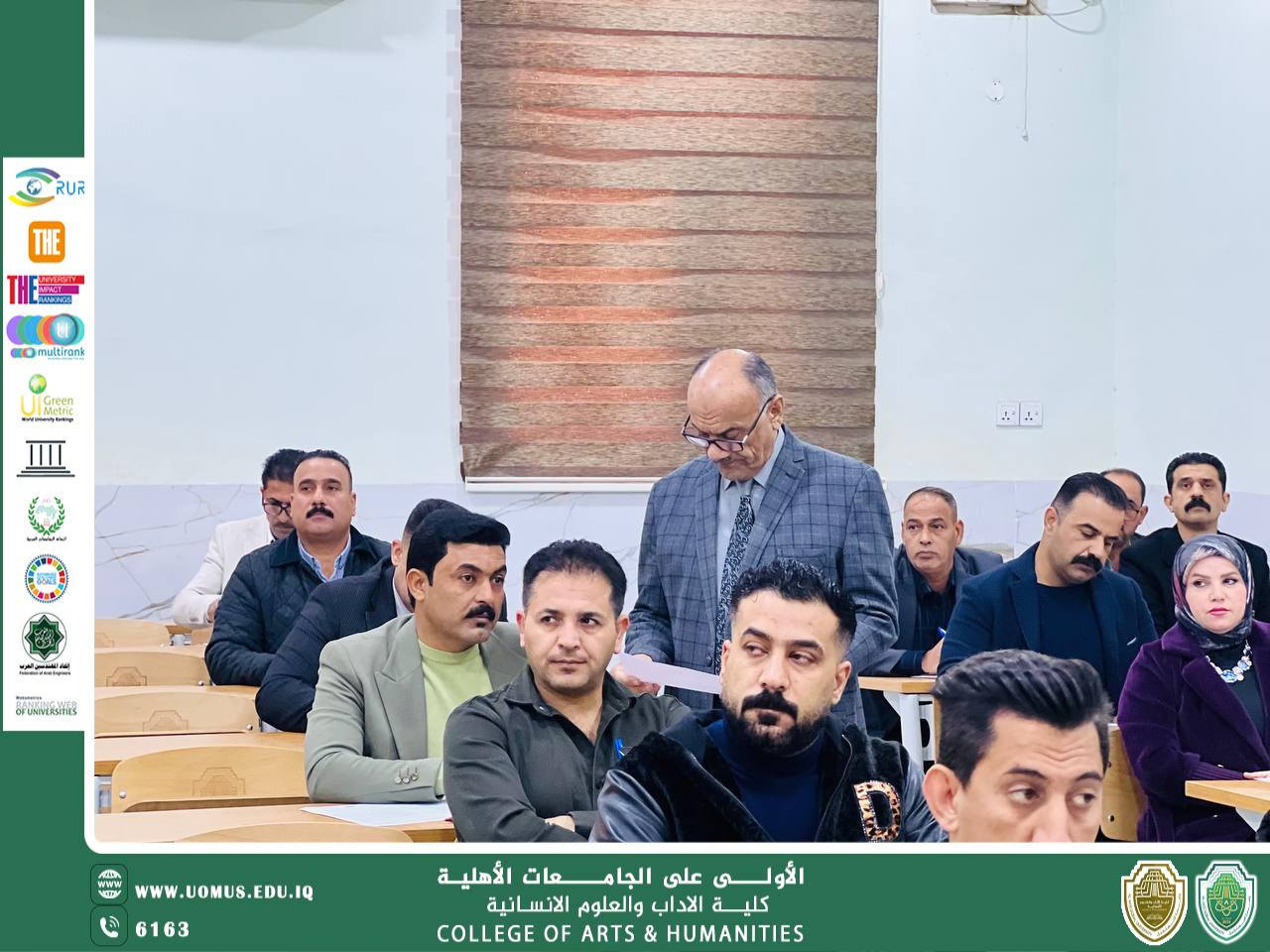 عميد الكلية يتابع ختام امتحانات الكورس الأول