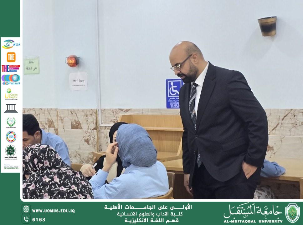 قسم اللغة الإنجليزية يقيم ورشة علمية حول طرق البحث الأكاديمي في المكتبة المركزية لجامعة المستقبل.