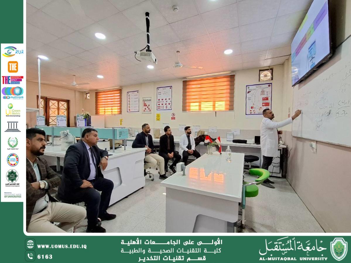 تنظيم ورشة علمية عن إعداد وتنظيم جهاز التنفس الاصطناعي