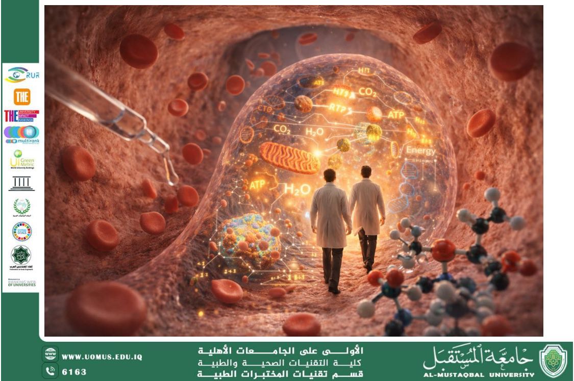 مقالة علمية للسيدة زينب مهدي صالح بعنوان : رحلة كيميائية داخل الجسم: كيف تعمل التفاعلات الكيميائية في الخلايا