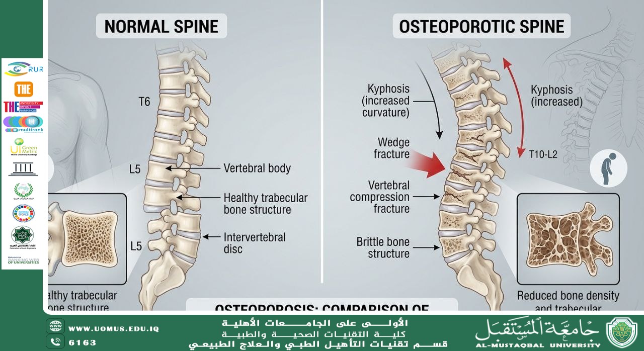 قسم التأهيل الطبي والعلاج الطبيعي في جامعة المستقبل يعلن عن اقامة ورشة بعنوان "هشاشة العظام: الوقاية، التشخيص، وأحدث طرق العلاج"