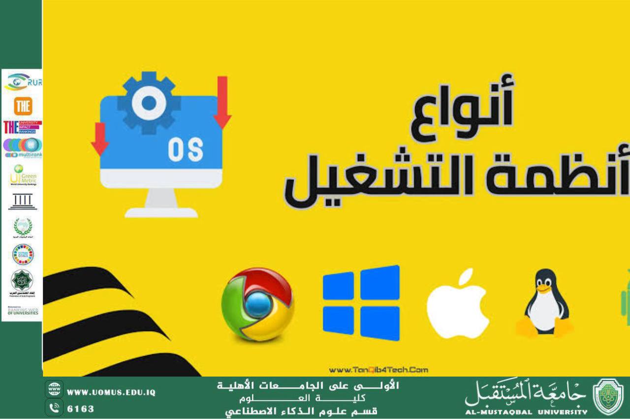 أنظمة التشغيل في الحاسوب