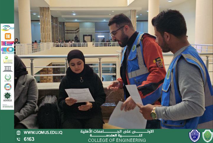 حملة توعوية لطلبة هندسة الطب الحياتي ضمن أسبوع المستقبل لترشيد المياه
