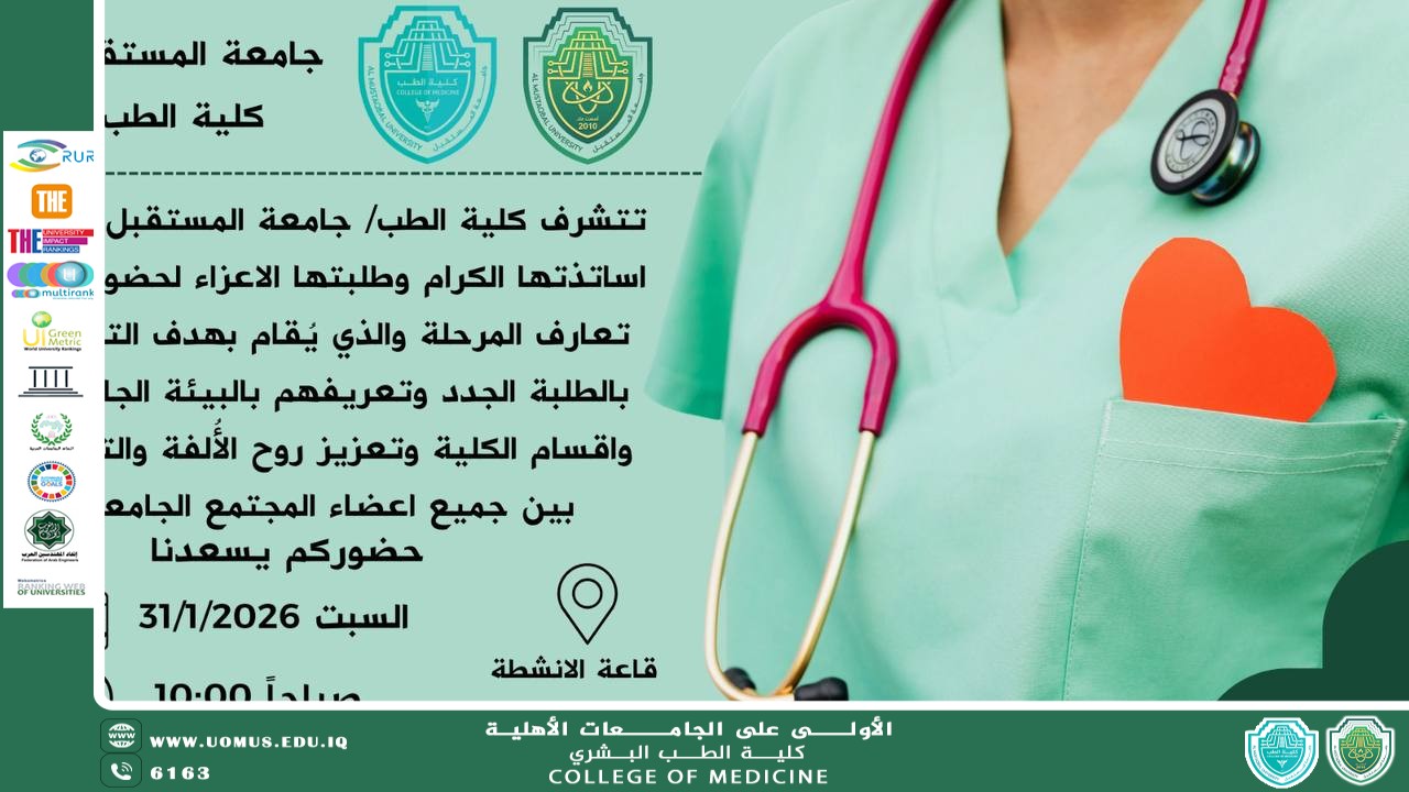كلية الطب في جامعة المستقبل تنظّم حفل تعارف لطلبة المرحلة الأولى