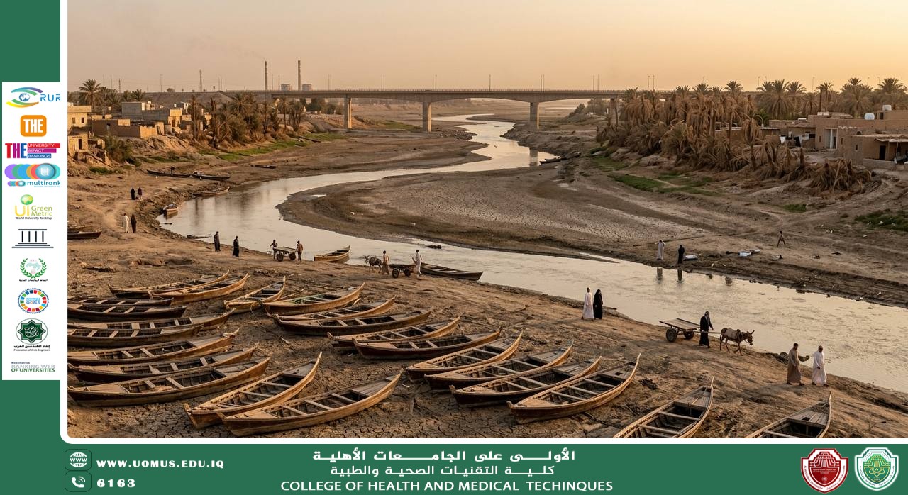 التدهور الصحي المرتبط بشحة مياه الفرات في مدن  الفرات الاوسط