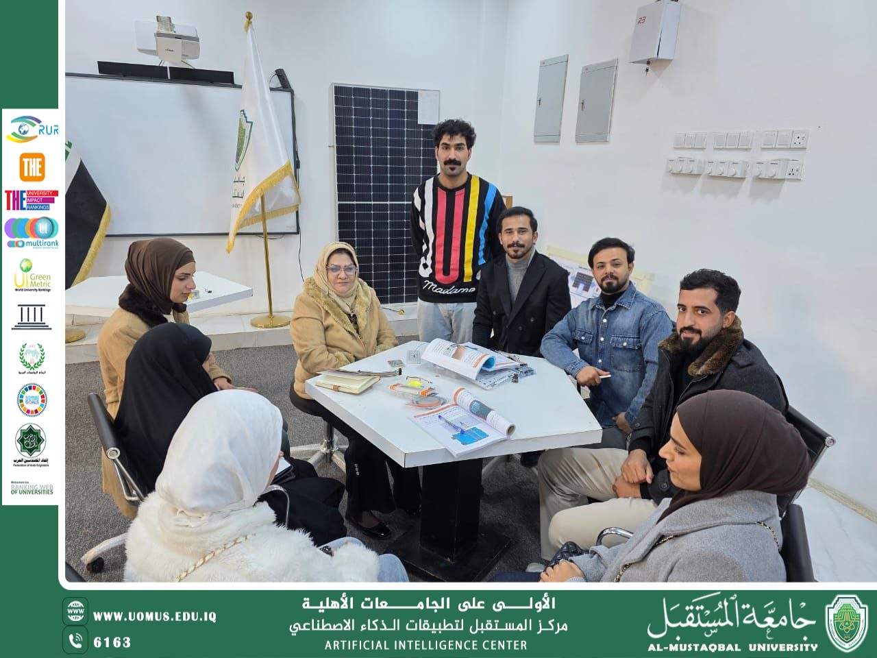 متابعة علمية مستمرة لطلبة قسم الفيزياء الطبية استعدادًا لمناقشة مشاريع التخرج