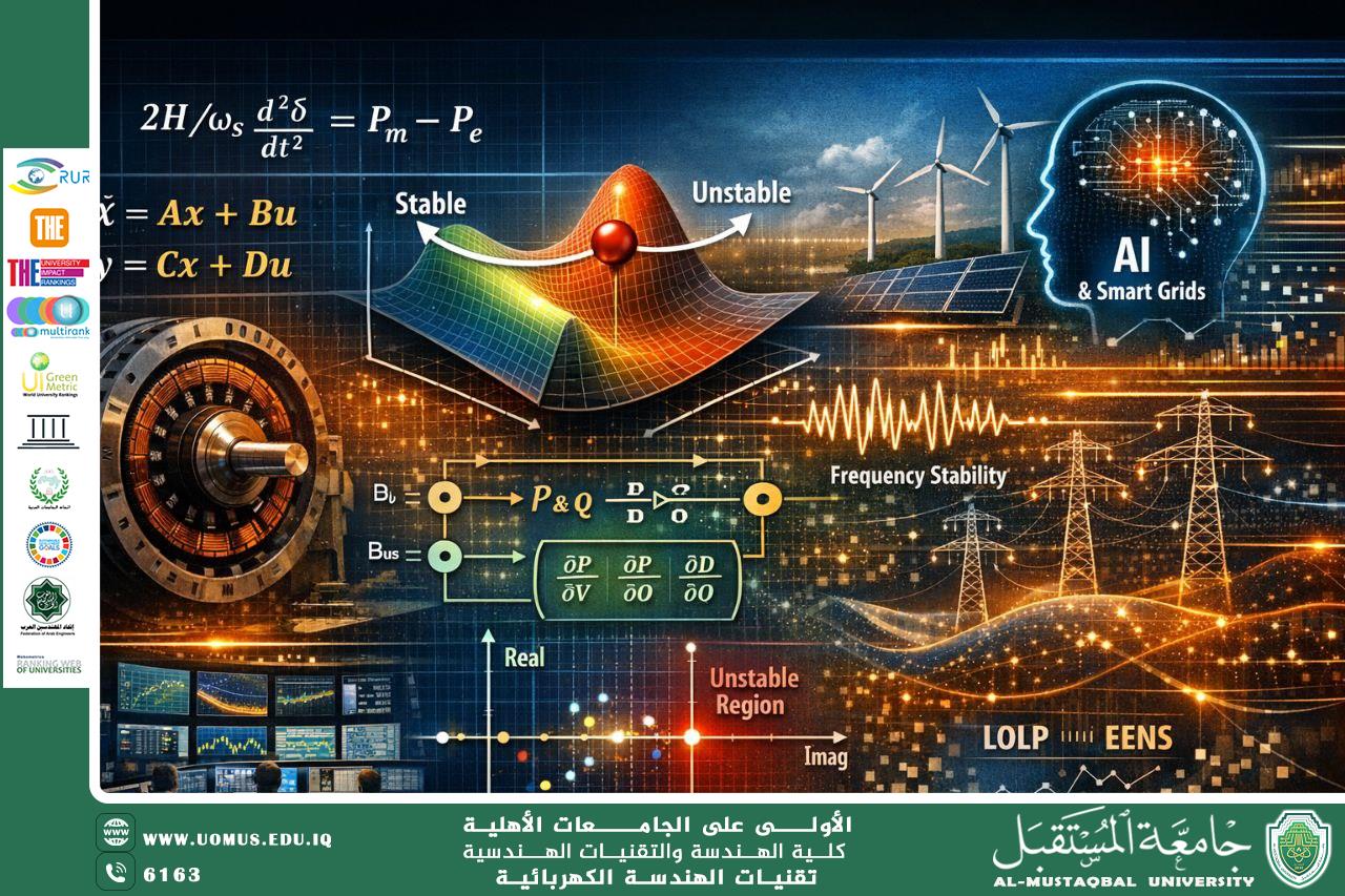 Dynamics of stability and advanced analysis of electrical power systems under nonlinear operating conditions
