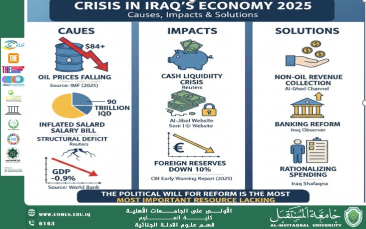 An Economy Built on the “Oil Lung”: Iraq’s Financial Crisis in 2025 — Causes, Implications, and Solutions Asst. Lect. Ali Hassan Mahdi