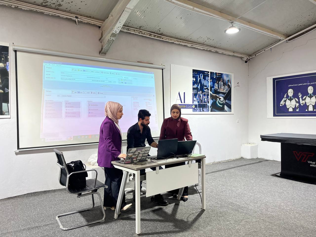 استمرار المحاضرات العملية لطلبة هندسة الكهرباء في مختبر مركز المستقبل لبحوث الطاقة باستخدام برنامج PVsyst