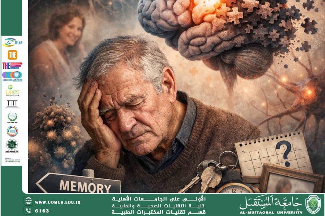 مقالة علمية للسيدة دعاء فاضل كاظم بعنوان مرض الزهايمر (Alzheimer’s Disease)