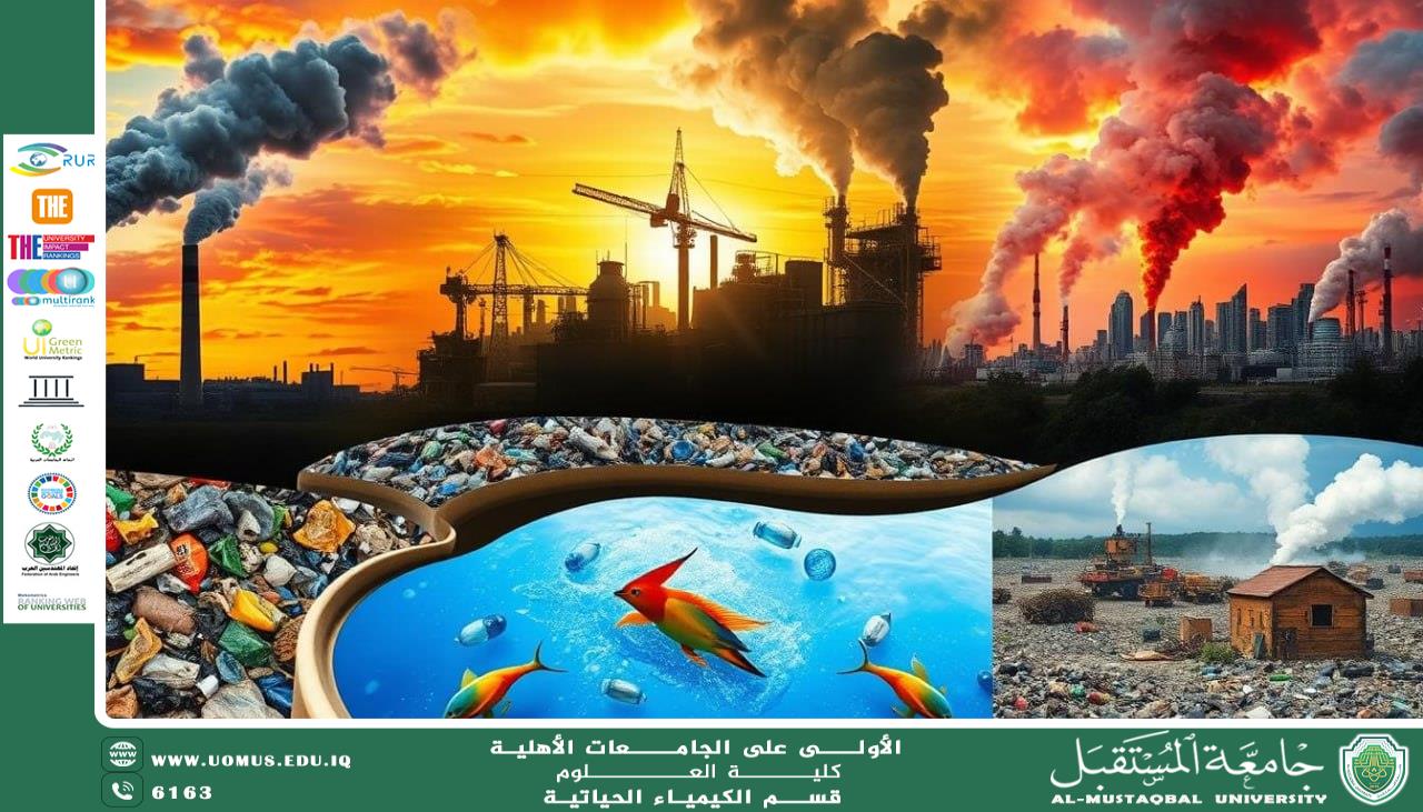 مقالة علمية للتدريسي م.د كرار مجيد عبيد بعنوان الملوثات البيئية: مصادرها، تأثيراتها، واستراتيجيات الحد منها