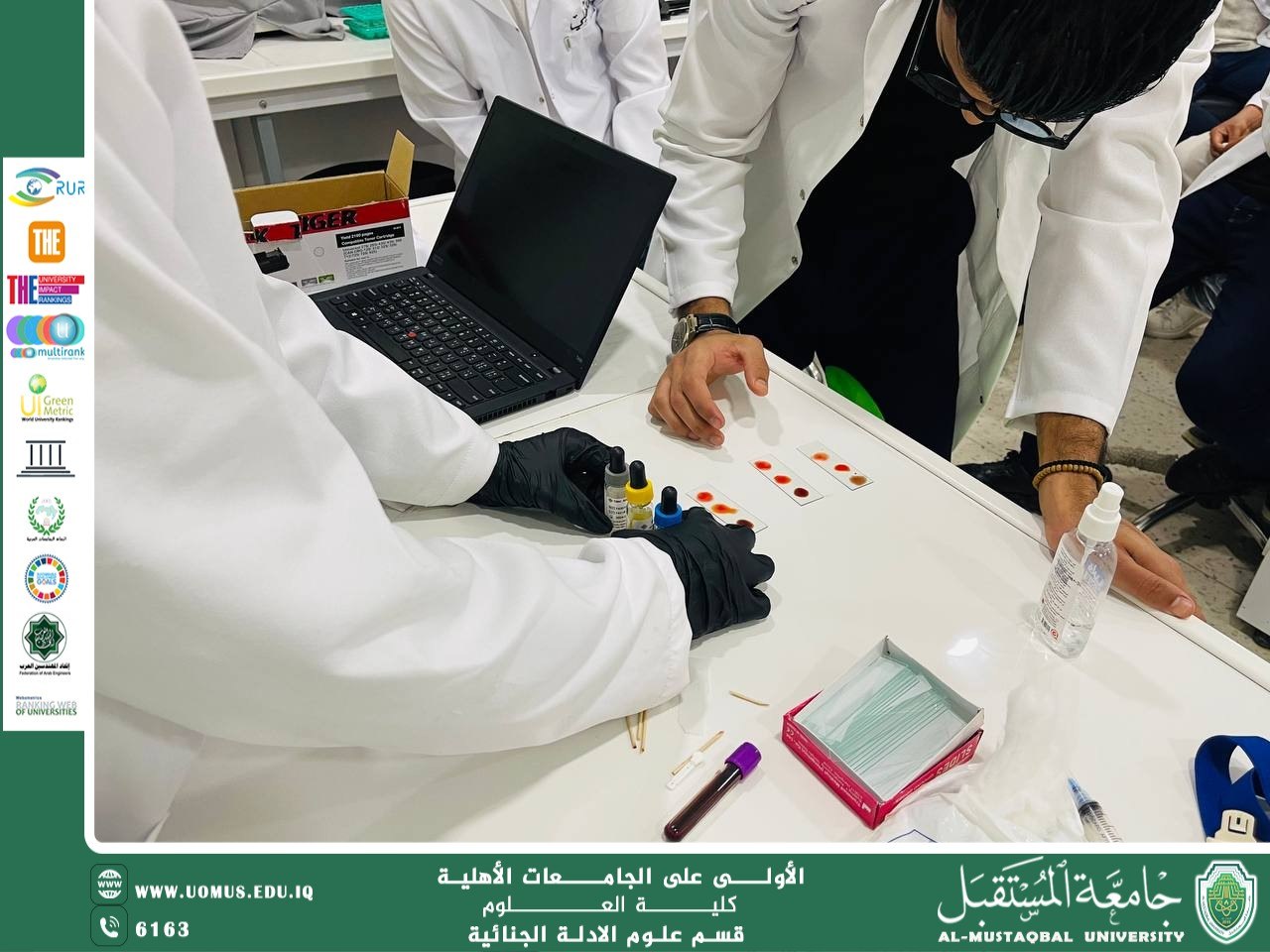 Specialized Practical Workshop in Forensic Evidence Department on Blood Collection and Typing