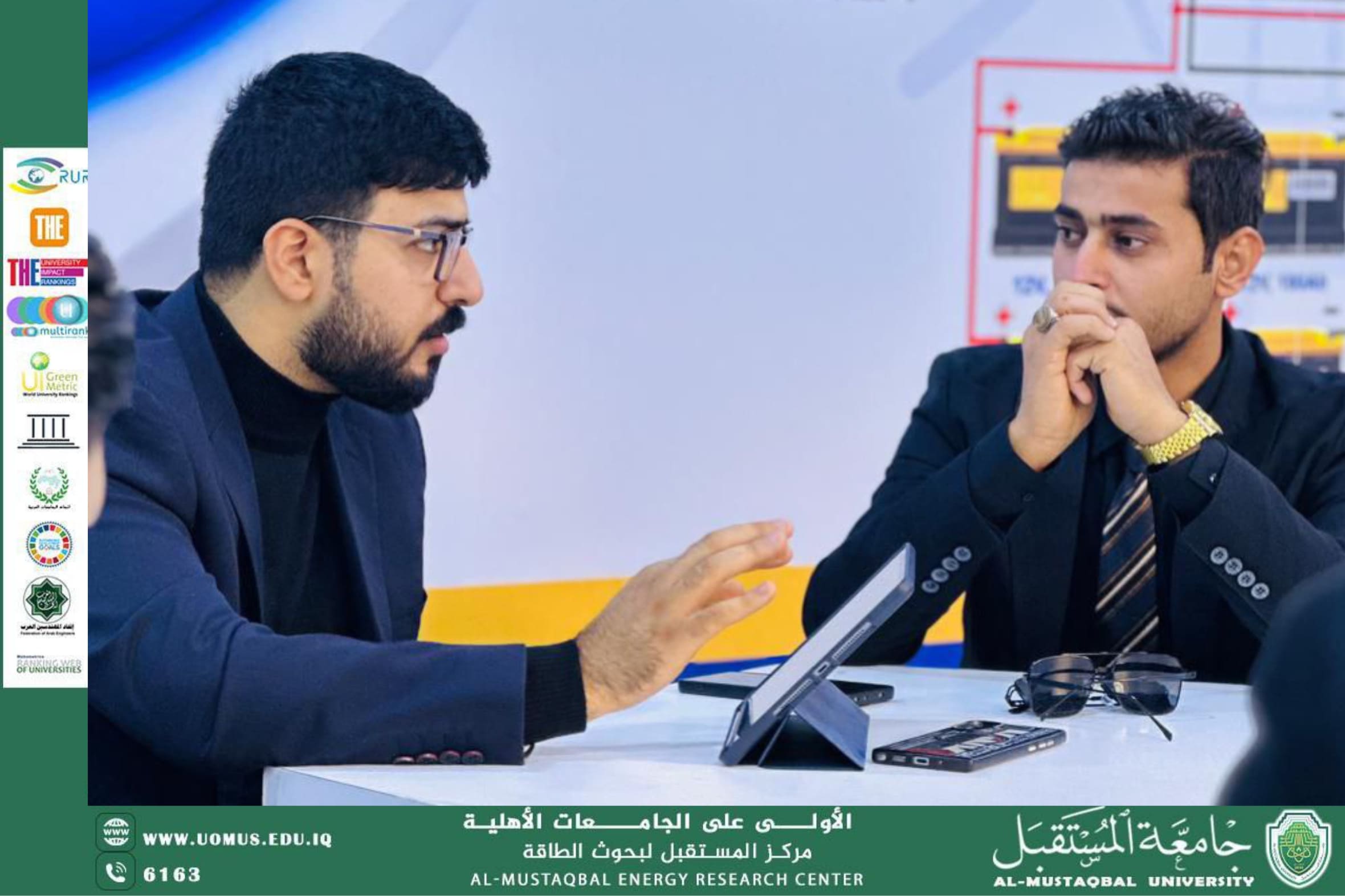 مركز المستقبل لبحوث الطاقة يتابع مشاريع تخرج طلبة قسم ميكانيك القوى في مجال تحسين أداء توربينات الرياح