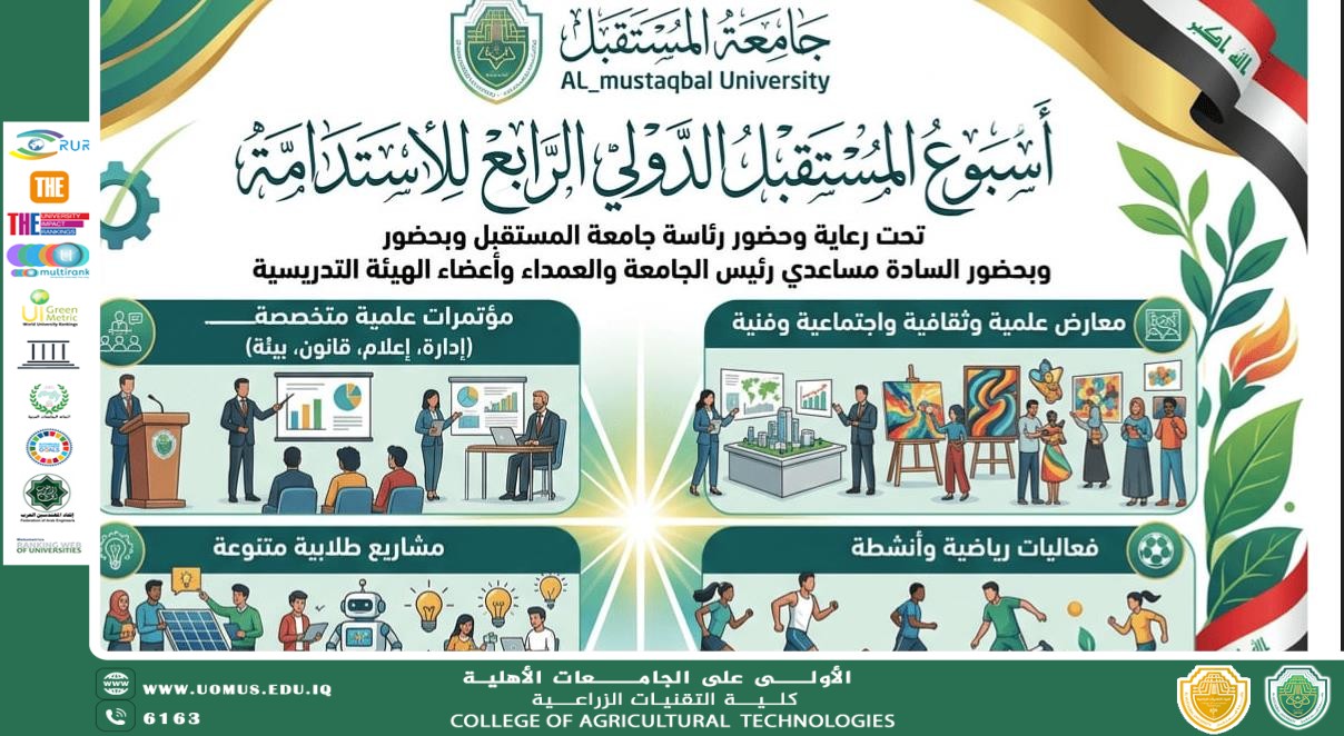 فعاليات أكاديمية مرتقبة ضمن أسبوع المستقبل الدولي الرابع للاستدامة