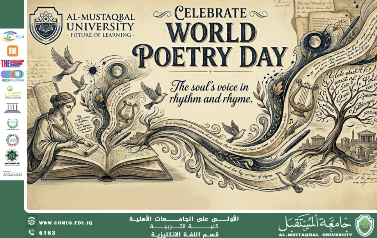 قسم اللغة الإنجليزية بجامعة المستقبل يستعد لإحياء يوم الشعر العالمي