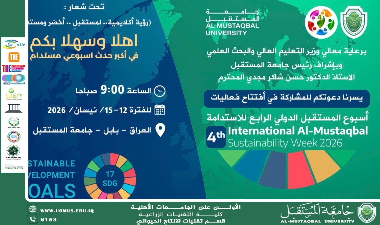 أسبوع الاستدامة الدولي الرابع بجامعة المستقبل: منصة علمية نحو مستقبل أخضر ومستدام